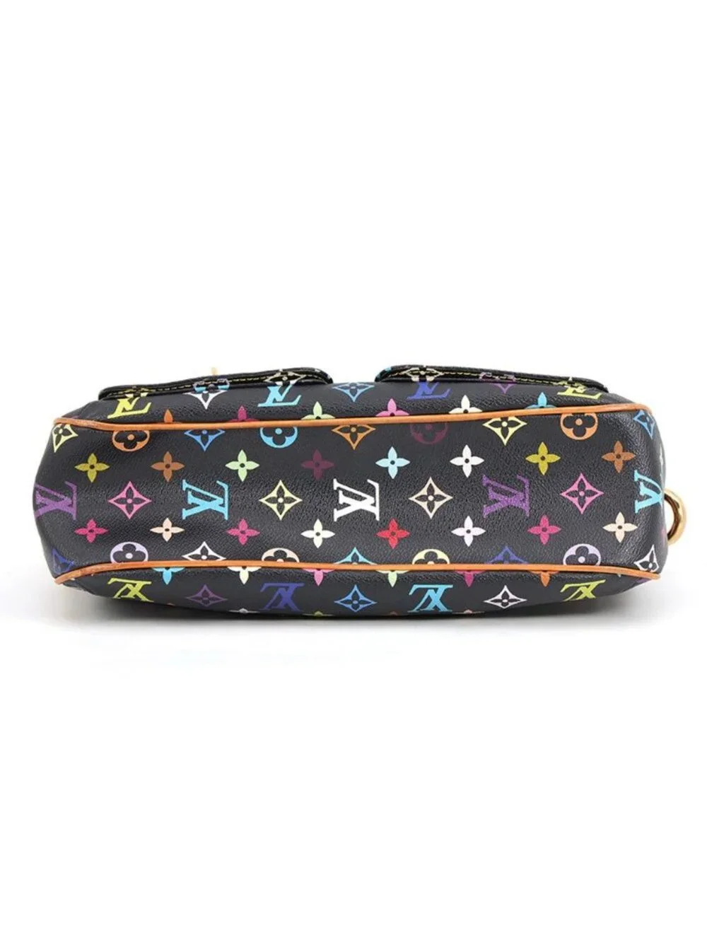 Louis Vuitton Shoulder Bag Monogram Multicolor Lodge GM Black
